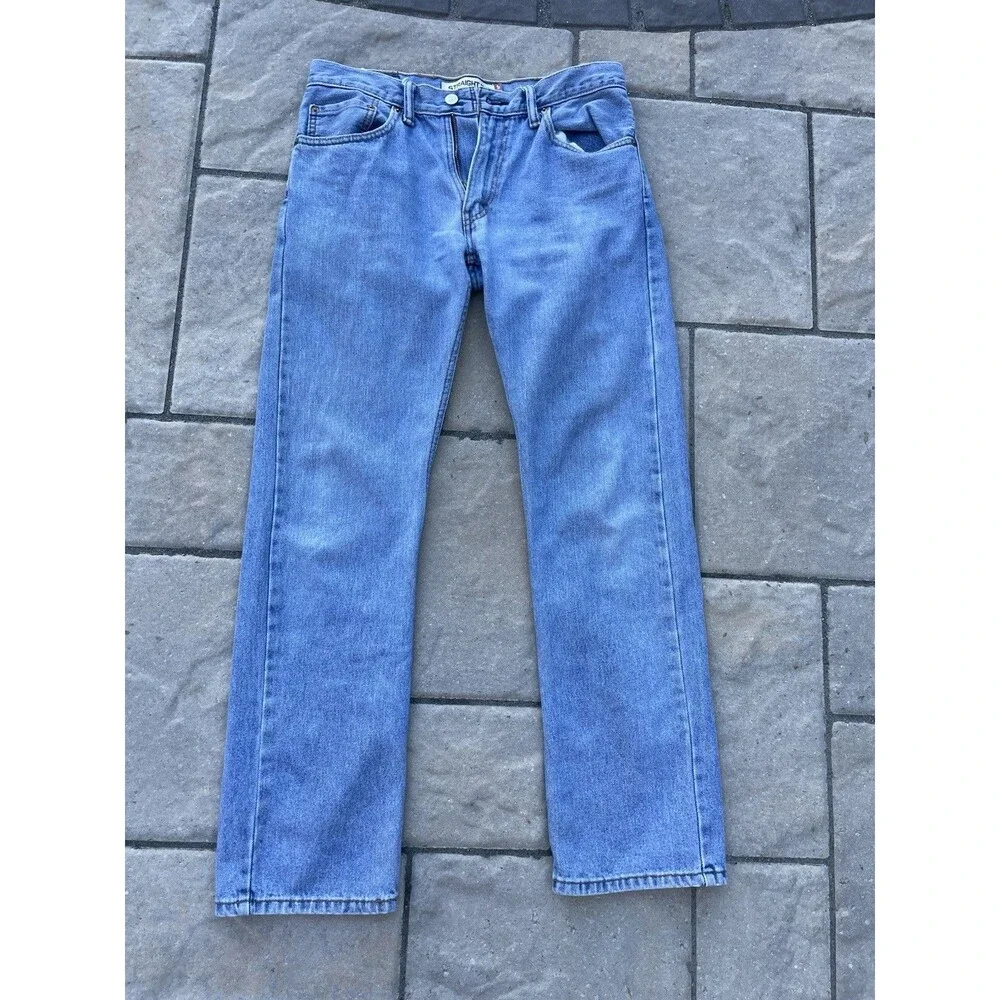 Levi's 505 Men's Regular Straight Fit Jeans, Medium Wash Blue Denim , Size 30-32